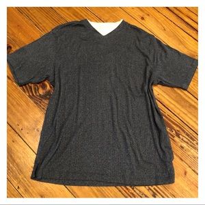 Haggar • Gray V-Neck Shirt